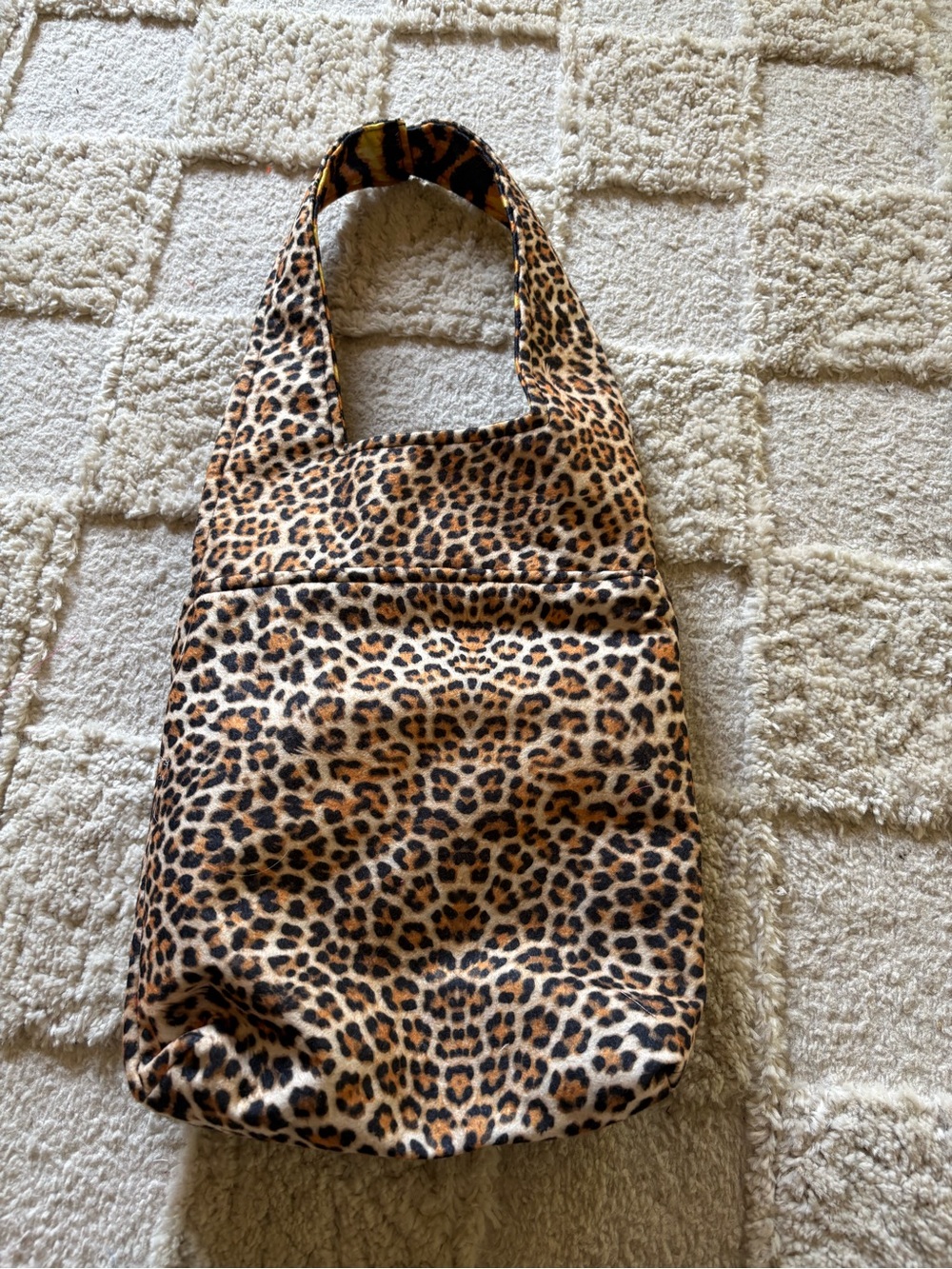 Leopard & Tiger Print car trash Bag - Brown/Gold - Picture 2 of 3